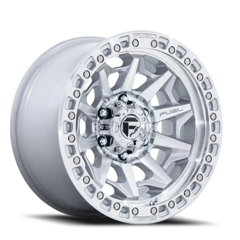 New Arrival Fuel Covert D883 17x8.5 +14 6x139.7mm 106.1mm Silver Machined Face