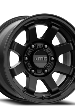 KMC Trail KM723 SB 17x8.5 +0 6x120mm 66.9mm Satin Black Flash Sale