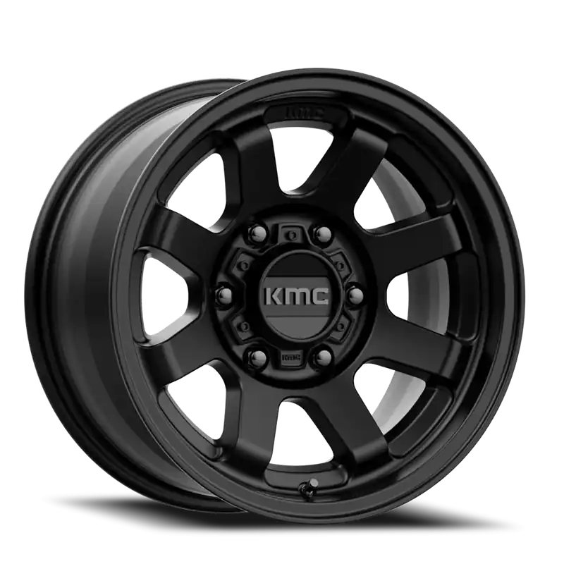 KMC Trail KM723 SB 17x8.5 +0 6x120mm 66.9mm Satin Black Flash Sale