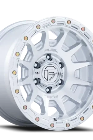 Fuel Fortress FC884SD 18x9 +1 6x139.7mm 106.1mm Gloss Silver Machined Face Top Pick