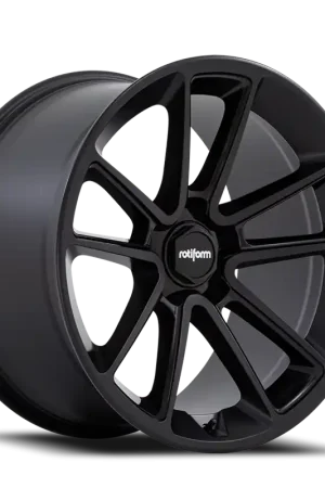 Holiday Sale Rotiform BTL R194 22x10 +35 5x112mm 66.56mm Matte Black Black Cap
