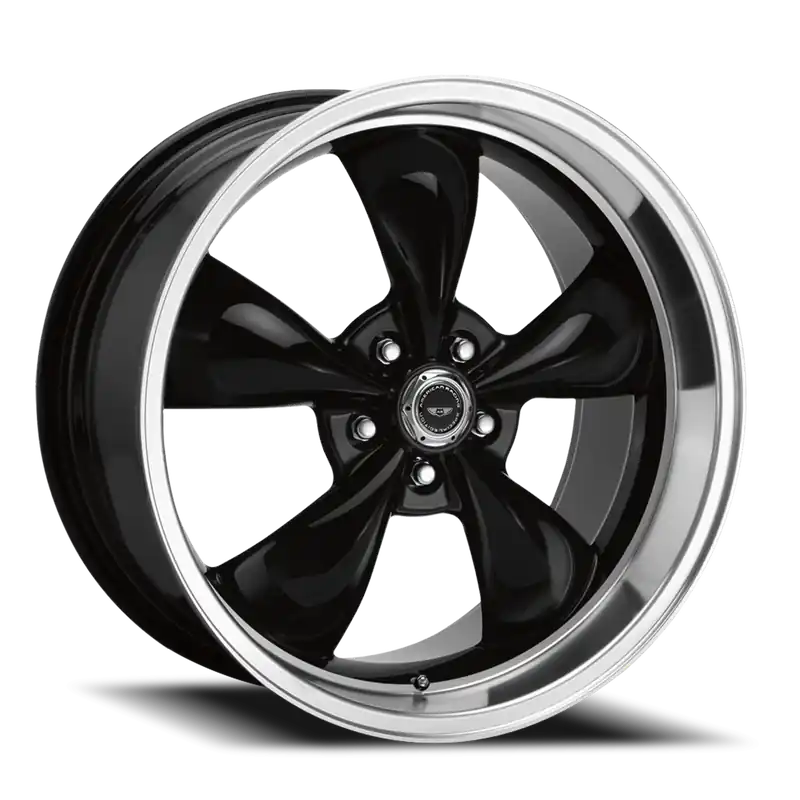 Best Price American Racing Torq Thrust M AR105 BK 18x8 +0 5x114.3mm 72.6mm Gloss Black Machined Lip