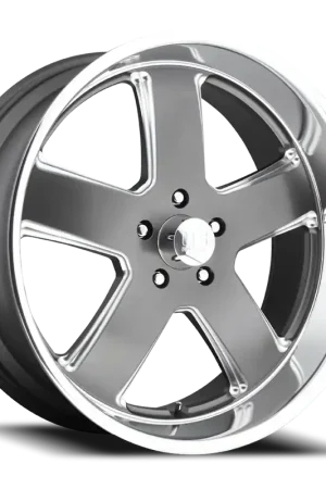 US Mags Hustler U118 22x11 +18 5x127mm 78.1mm Matte Gunmetal Certified