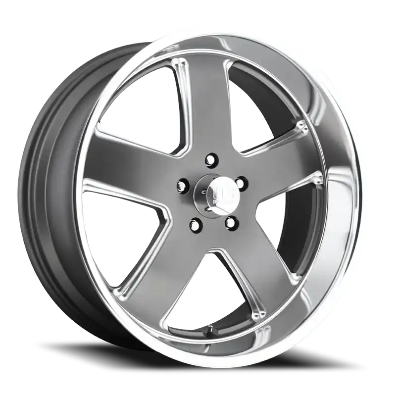 US Mags Hustler U118 22x11 +18 5x127mm 78.1mm Matte Gunmetal Certified