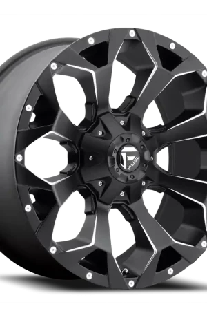 Fuel Assault D546 17x9 +2 6x135/6x139.7mm 106.1mm Matte Black Milled Hassle-Free Returns