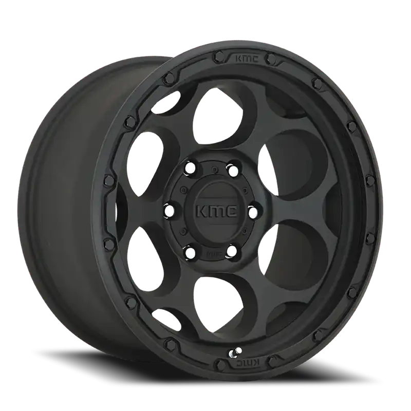 Genuine KMC Dirty Harry KM541 BK 17x8.5 +18 5x127mm 71.5mm Textured Black