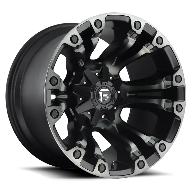 Fuel Vapor D569 18x9 +1 5x139.7/5x150mm 110.1mm Matte Black Double Dark Tint Buy Direct
