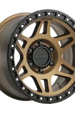 Method MR312 17x8.5 0mm Offset 6x120 67mm CB Method Bronze/Black Street Loc Wheel Popular