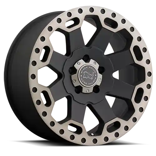 New Release Black Rhino Warlord BK 17x9 -12 5x127mm 71.6mm Matte Black Machined Dark Tint Lip