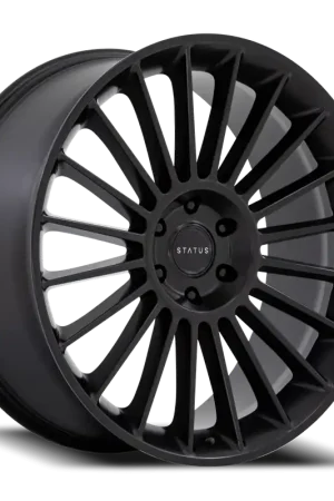 Status Venti MB 22x9.5 +25 6x135mm 87.1mm Matte Black Seasonal Sale