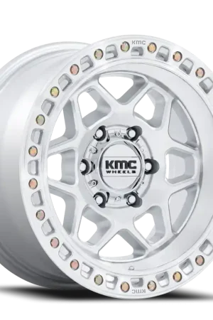 Luxury KMC Torx KM553SD 17x8.5 +0 5x127mm 71.5mm Gloss Silver Machined Face