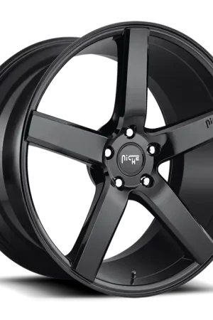 Niche Milan M188 20x8.5 +35 5x120mm 72.5mm Gloss Black Free Shipping