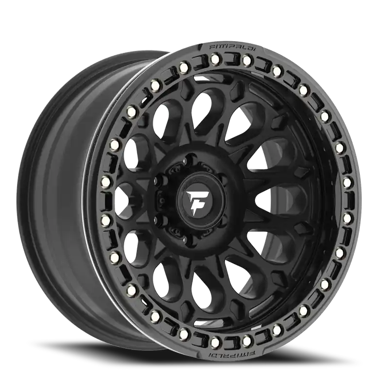 Fittipaldi Offroad Beadlock Series FB153B 20x10 -38 8x165.1mm 125.2mm Satin Black Gloss Black Forged Ring Express Delivery