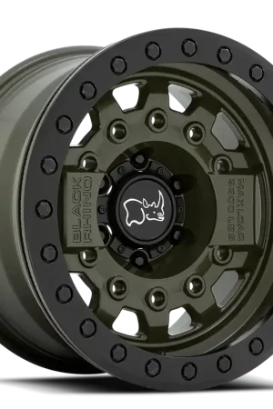 Crafted Black Rhino Avenger Beadlock ODG 17x8.5 -30 6x139.7mm 112.1mm Olive Drab Green Black Hardware