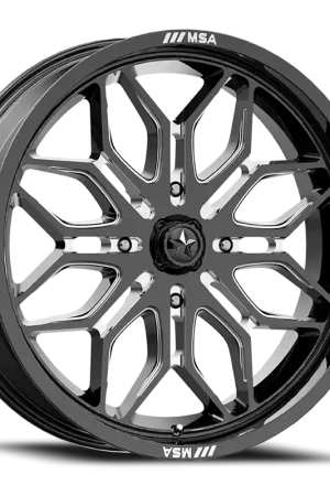 Handmade MSA Sniper M47 GB-M 20x7 +10 4x137mm 96mm Gloss Black Milled