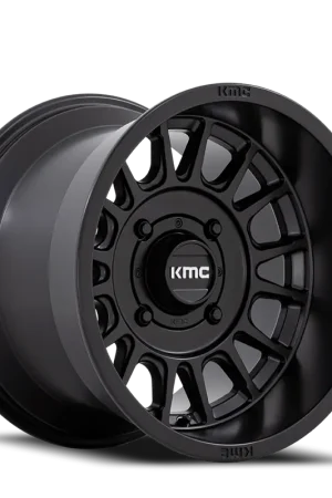 Final Sale KMC Impact UTV KS138 SB 15x7 +10 4x137mm 96mm Satin Black