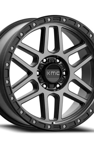 Bargain KMC Mesa KM544 GY 20x9 +25 5x150mm 110.5mm Satin Black Gray Tint