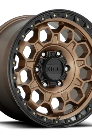 KMC Trek KM545 BRZ 17x9 +0 6x139.7mm 106.1mm Matte Bronze Black Lip Express Delivery