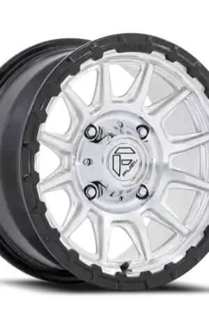 Fuel Piston UTV FV866SB 15x7 +38 6x139.7mm 100.3mm Machined Hyper Silver Machined Face-Matte Black Lip Professional Grade