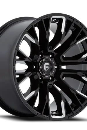 Fuel Rebar 6 D849 17x9 +1 6x139.7mm 106.1mm Gloss Black Milled Limited Edition