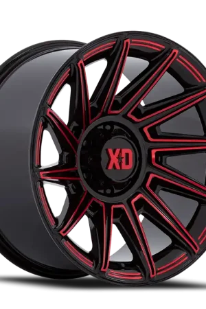 Super Sale XD Series Specter XD867 GBR 20x10 -18 8x170mm 125.1mm Gloss Black Red Tint