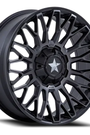 Trusted Brand MSA Clubber M50 DT 15x7 +10 5x114.3mm 72.56mm Matte Black Double Dark Tint