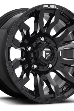 Fuel Blitz D673 18x9 +1 5x127mm 71.5mm Gloss Black Milled Premium