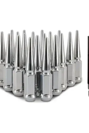 Mishimoto Steel Spiked Lug Nuts M12x1.5 20pc Set - Chrome Premium