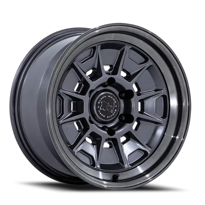 Time-Limited Black Rhino Mondo BR021 MG 17x8.5 -10 6x139.7mm 106.1mm Matte Gunmetal Gloss Gray Lip