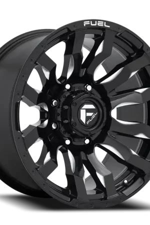 Genuine Fuel Blitz D673 20x9 +1 8x170mm 125.1mm Gloss Black Milled