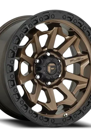 Secure Checkout Fuel Covert D696 20x10 -18 5x127mm 71.5mm Matte Bronze Black Bead Ring