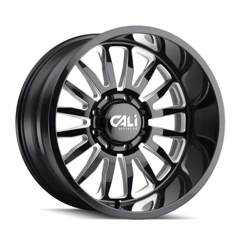 Weekend Sale Cali OffxRoad Summit 9110 Gloss Black Milled 20x10 8x165.1 x25mm 125.2mm
