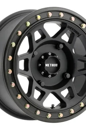 Method MR405 UTV Beadlock 15x7 / 4+3/13mm Offset / 4x136 / 106mm CB Matte Black Wheel Direct From Manufacturer