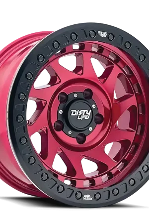 Exclusive Offer Dirty Life Enigma Race 9313 Gloss Crimson Candy Red 17x9 8x170 x12mm 125.2mm
