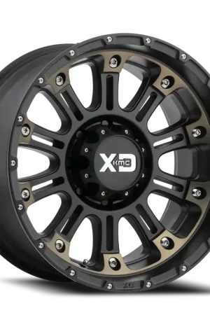 XD Series Hoss II XD829 SB-DT 17x9 -12 5x127mm 72.6mm Satin Black Machined-Dark Tint Final Sale