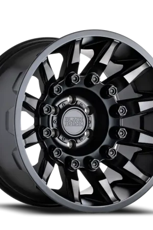 Black Rhino Mission 20x11.5 -44 5x127mm 71.6mm Matte Black Machined Tinted Spokes In Demand