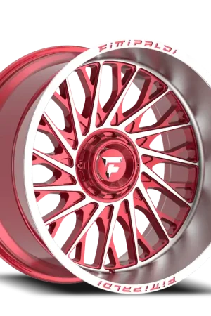Fittipaldi Offroad Alpha Series FA08 MR 22x12 -44 5x127/5x139.7mm 78.1mm Gloss Red Machined Bulk Order