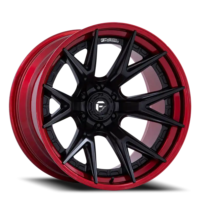 Fuel Catalyst FC402MQ 20x10 -18 6x135mm 87.1mm Matte Black Candy Red Lip Shop Now