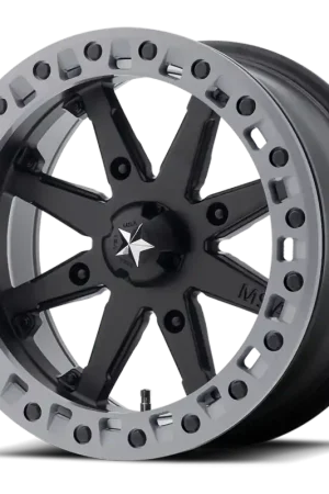 MSA Lok2 M31 16x7 +0 4x110mm 86mm Satin Black Matte Gray Ring Must Have