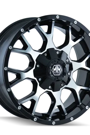 Mayhem Warrior 8015 Gloss Black Machined 18x9 5x114.3/5x127 18mm 87mm Next Day Delivery