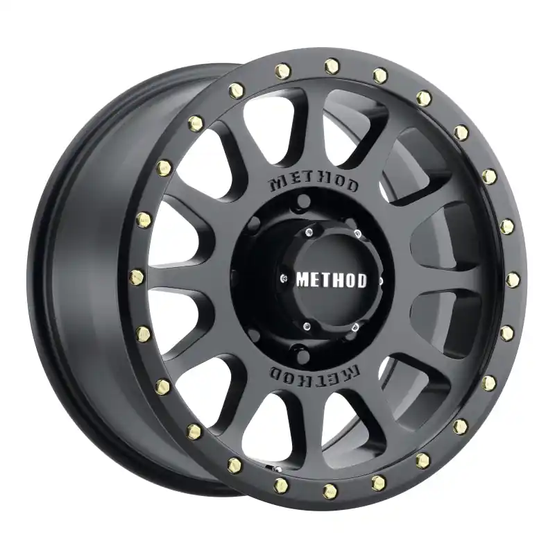 Certified Method MR305 NV 18x9 +18mm Offset 8x170 130.81mm CB Matte Black Wheel