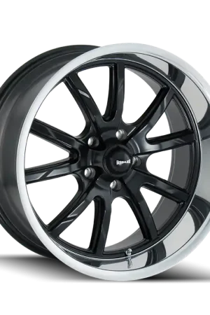 Ridler 650 Matte Black Polished 18x9.5 5x114.3 0mm 83.82mm Certified