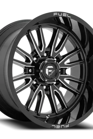Fuel Clash 8 D761 22x12 -44 8x170mm 125.1mm Gloss Black Milled Free Returns