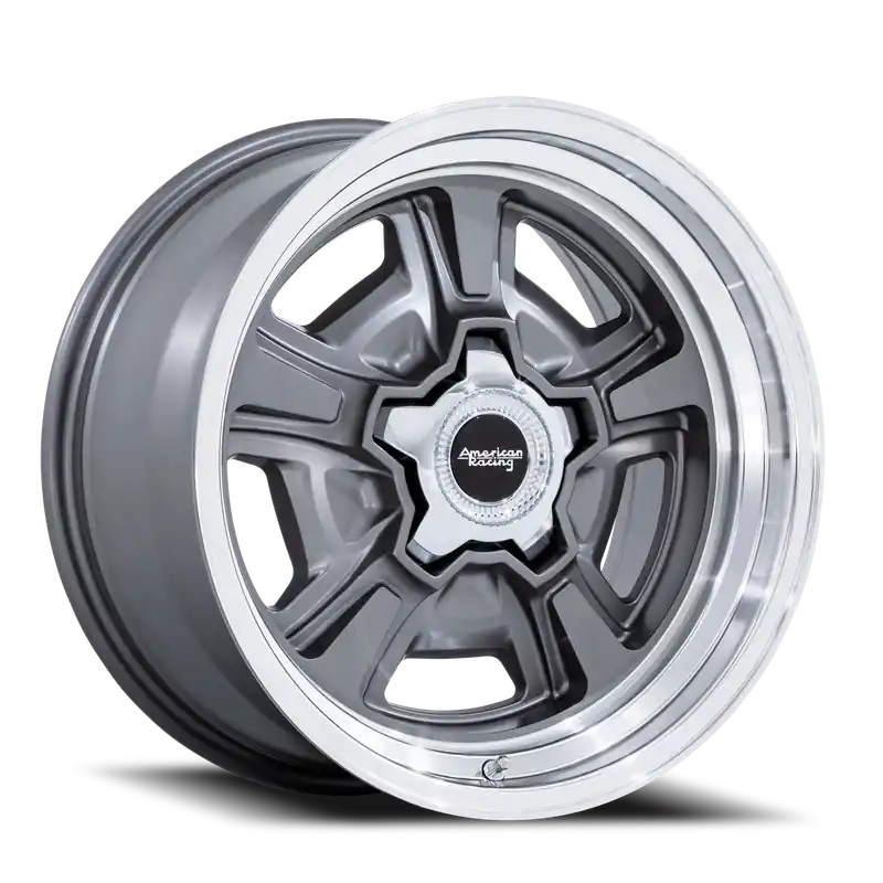 One Day Deal American Racing Marauder AD 18x9 +6 5x120.65mm 72.56mm Anthracite Diamond Cut Lip