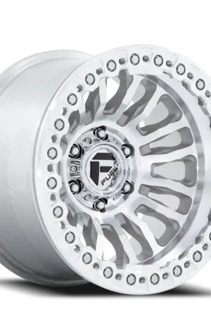 Affordable Fuel Rincon Beadlock FC125DX 17x9 -38 5x127mm 71.5mm Machined Silver