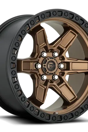 In Demand Fuel Kicker D699 17x9 +1 6x139.7mm 106.1mm Matte Bronze Black Bead Ring