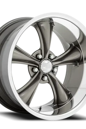 Budget American Racing Boss TT VN338 GY 20x10 +2 5x114.3mm 72.56mm Graphite Diamond Cut Lip