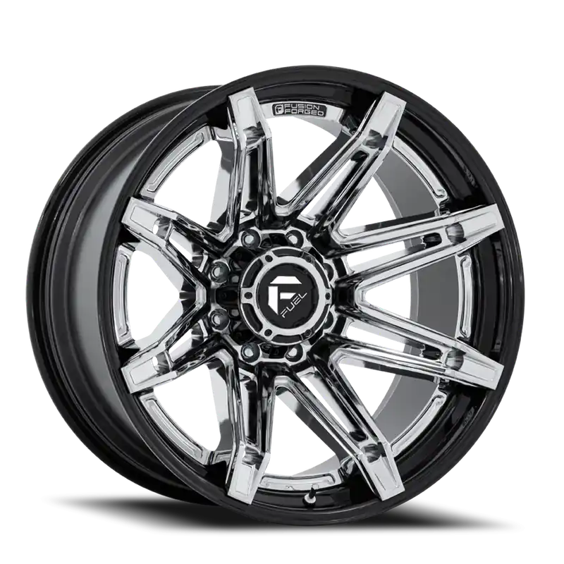Fuel Brawl FC401PB 24x12 -44 6x139.7mm 106.1mm Chrome Gloss Black Lip Price Cut