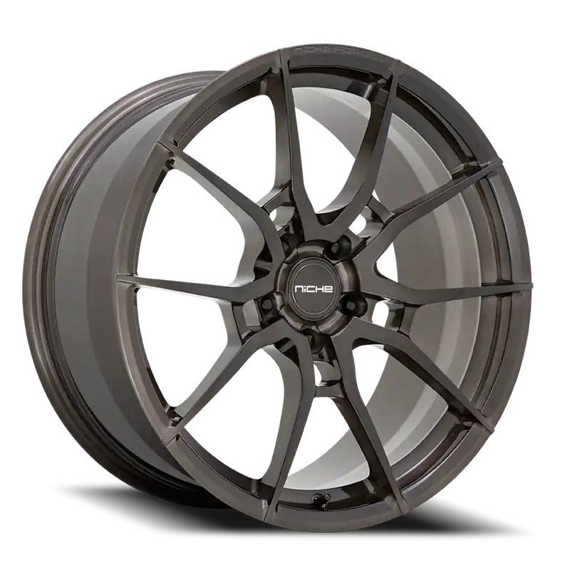 Niche Kanan T111 20x9.5 +23 5x120mm 72.56mm Brushed Candy Smoked Warranty Included