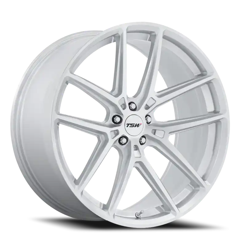 Clearance TSW Imola SD 20x9 +20 5x112mm 66.56mm Gloss Silver Machined Face